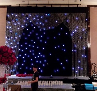 Star Cloth In Black With LEDs CLP Production Pte Ltd Star Cloth In Black With LEDs CLP Production Pte Ltd