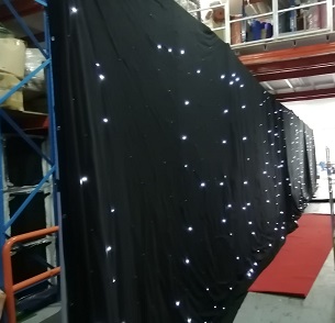 Star Cloth In Black With LEDs CLP Production Pte Ltd Star Cloth In Black With LEDs CLP Production Pte Ltd